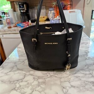 Michael Kors Black Leather Tote